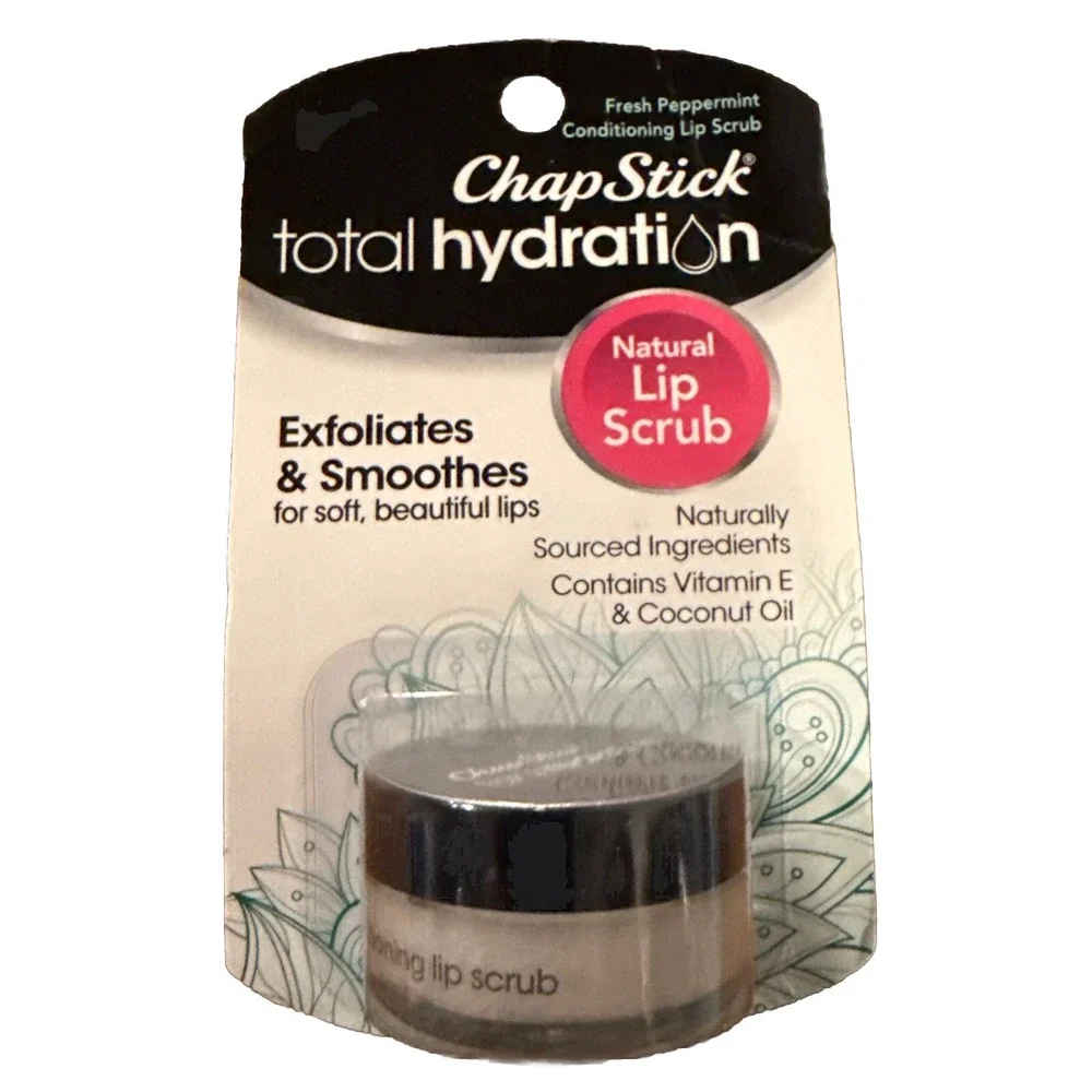 ChapStick Total Hydration Conditioning Lip Scrub - Fresh Peppermint (New)